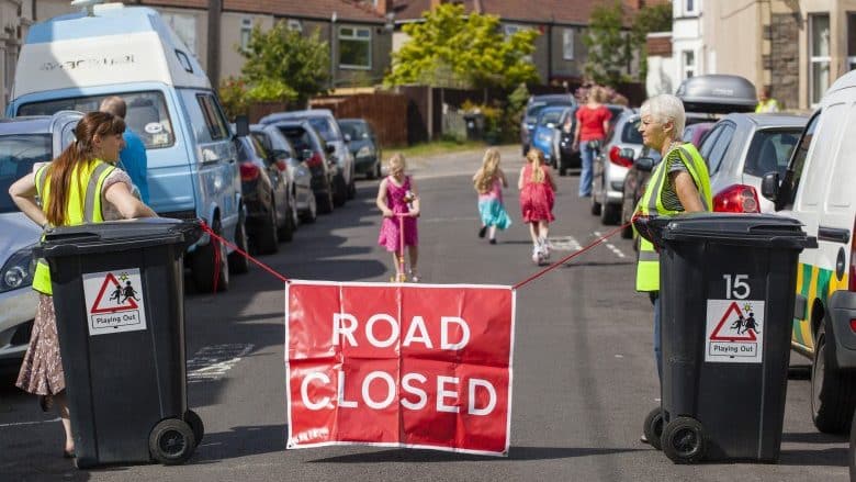 Playing Out street closure credit Playing Out Bristol.